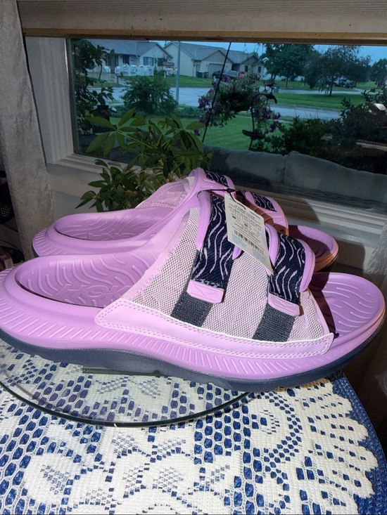 Hoka Kids Lavender Dual-Strap Slide Sandals main image 5